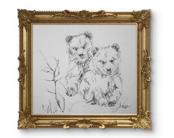 Original BEAR CUB Digital Print