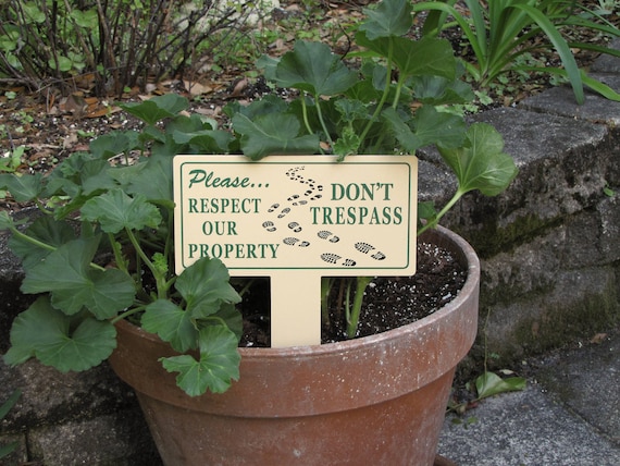 No Trespassing Sign: Private Property - Weatherproof PVC, 8x9", USA Made