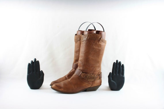 Sz 10 Vintage Boots-Vintage Brown Boots-Women Boot