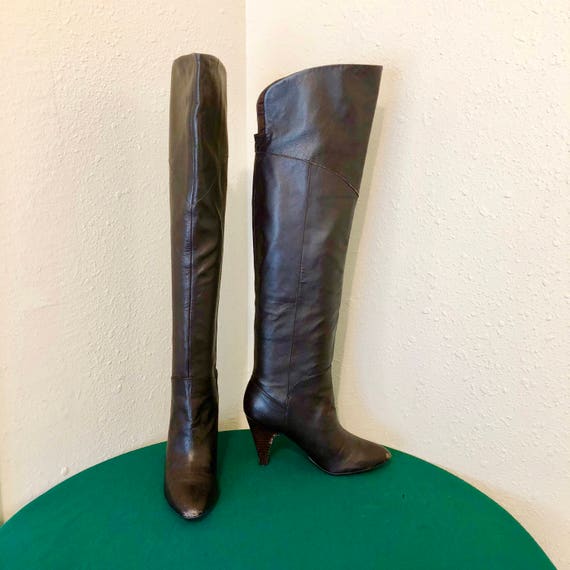guess thigh high leather boots