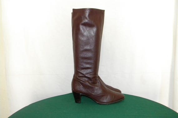 tall leather walking boots
