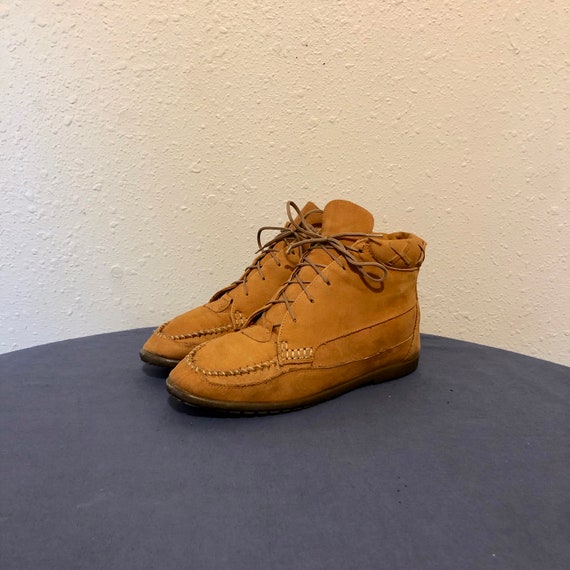 lace up moccasin ankle boots
