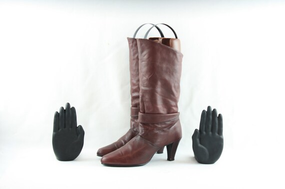 Size 8 Vintage Boots-Vintage Women Boots-Pull On S