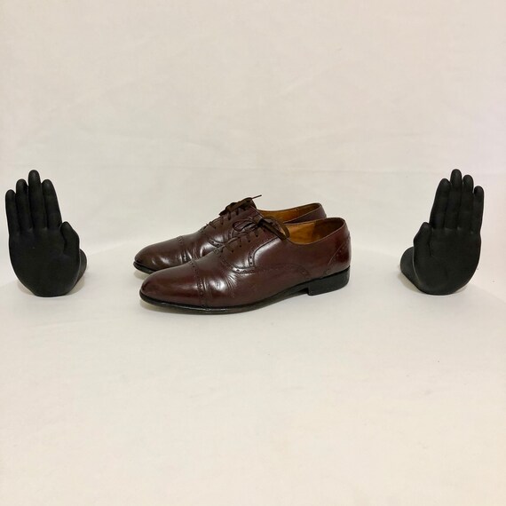 Vintage Shoes. Size 10 Maroon Genuine Leather 1980