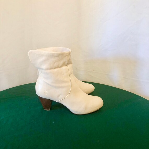 cream short boots