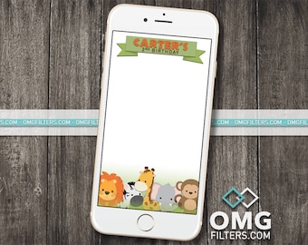 Jungle Party 2 - Custom Snapchat Filter - Birthday, Baby Shower, Any Event!