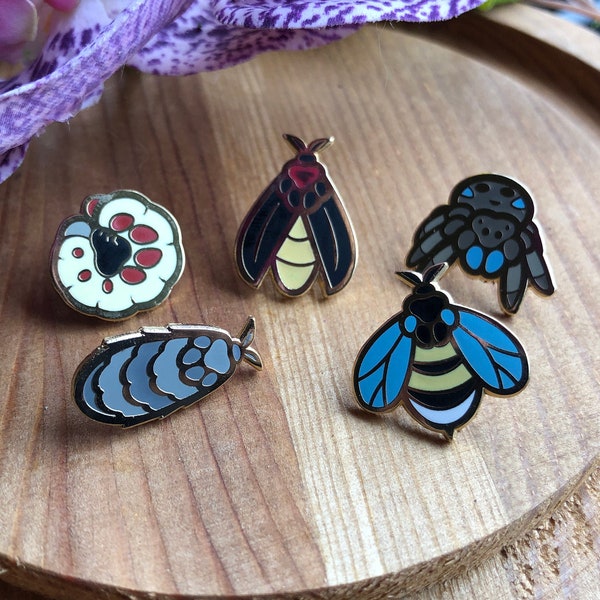 Pinto Beans Mini Enamel Pins: Set 2