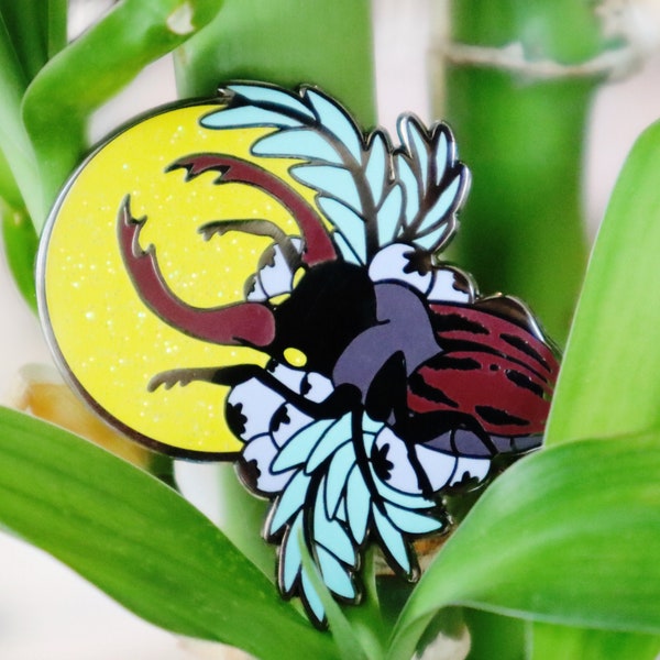 Stag Beetle Enamel Pin