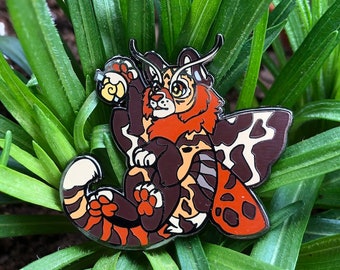 Bugbeans Tiger Moth Enamel Pin