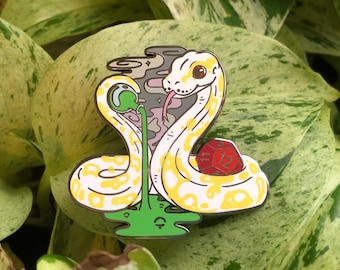 Python Potionmaster Albino, Ball Python Enamel Pin