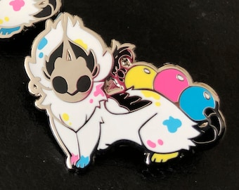 Ricoh Printer CMYK Print Ferret Bellringer Cute Creature Enamel Pin