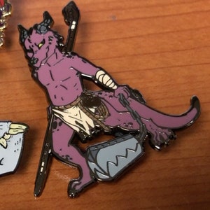 Dungeons And Dragons Reptile Kobold Monster Enemy Enamel Pin