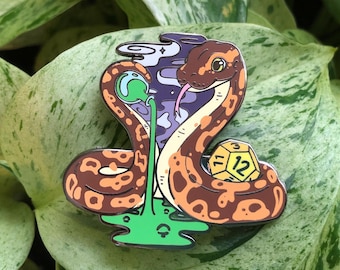 Python Potionmaster, Ball Python Enamel Pin