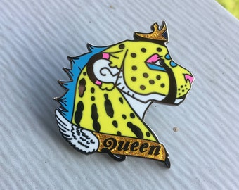 Queen Cheetah Enamel Pin