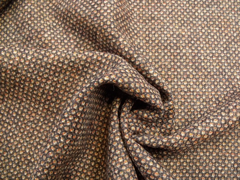 100 Pure New Wool Birdseye weave Tweed Fabric BZ40 Etsy