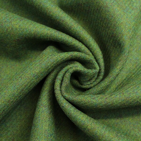 Pure New Wool Plain Twill Tweed Fabric | DM28
