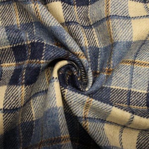 Pure Wool Plaid Tweed Fabric | DQ97