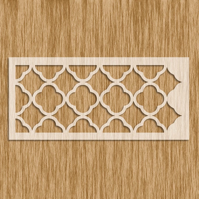 Moroccan / Mediterranean Wall Border Stencil 5.25 X Etsy