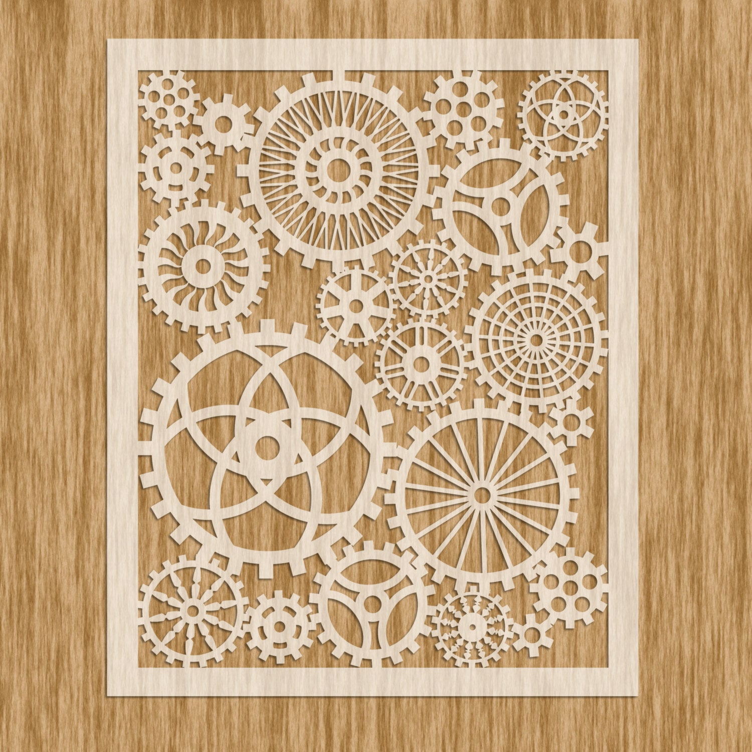 Steampunk Gears And Cogs Stencils Steampunk Gear Stencil - The Art of ...