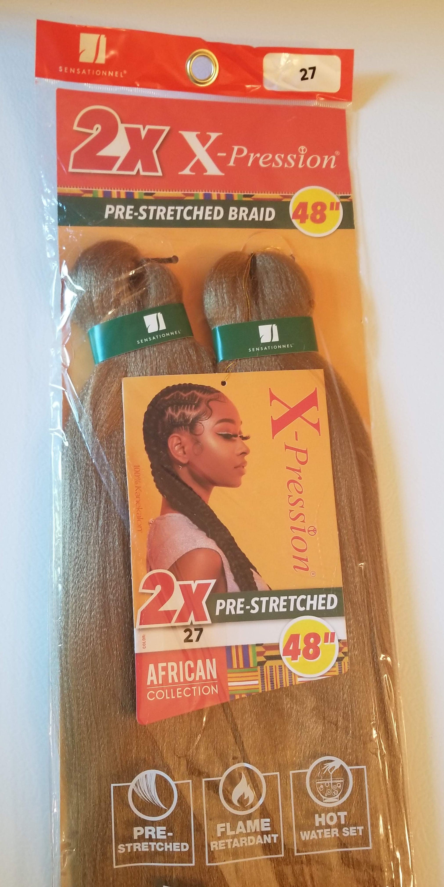 Ombre X-pression Pre Stretched 48 Braiding Hair - Etsy Ombre X-pression Pre Stretched 48 Braiding Hair - Etsy