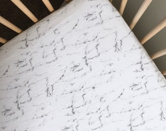 marble crib sheet