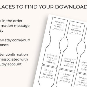 PRINTABLE to Have and to Hold Your Hair Back Party Favor Tags Download ...