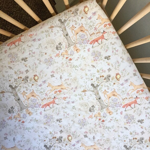 crib sheet with matching changing pad cover
