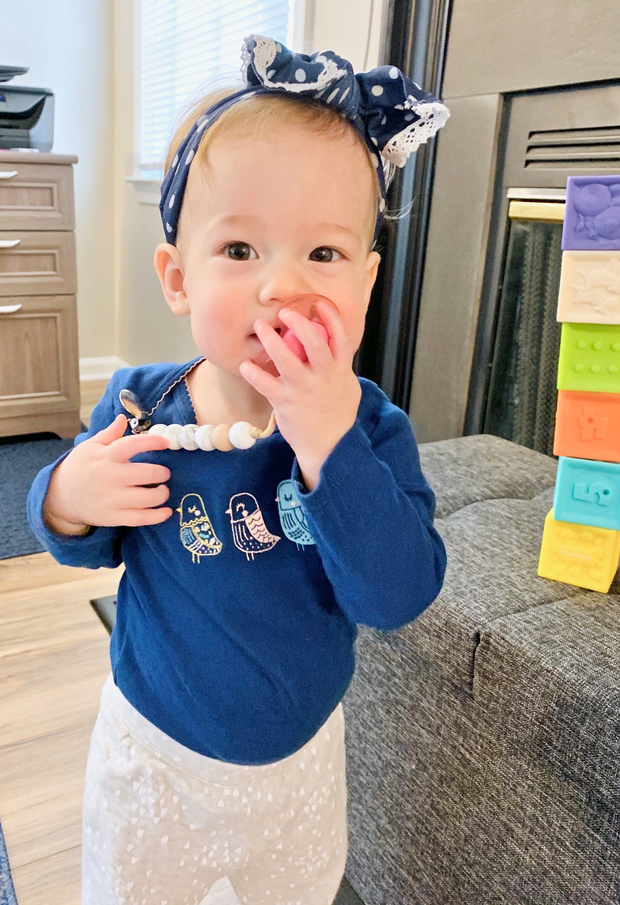 Silicone Pacifier Clip Adeline Clip Natural Etsy