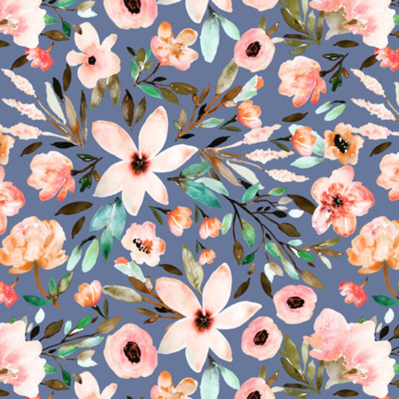 blush floral crib sheet