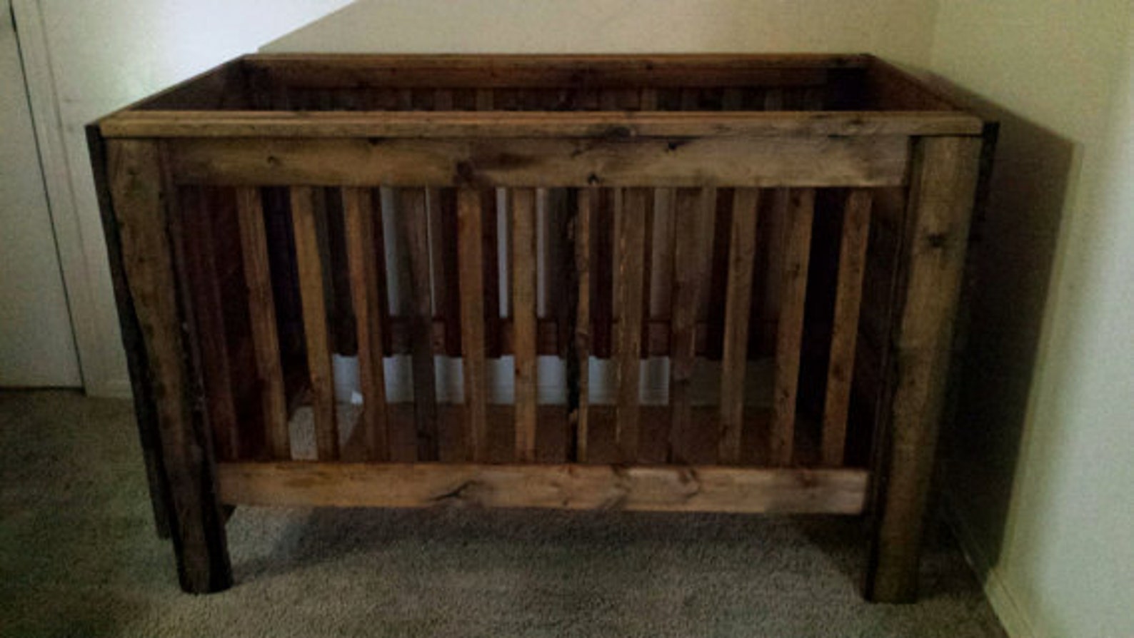 Rustic Baby Crib Plans Etsy