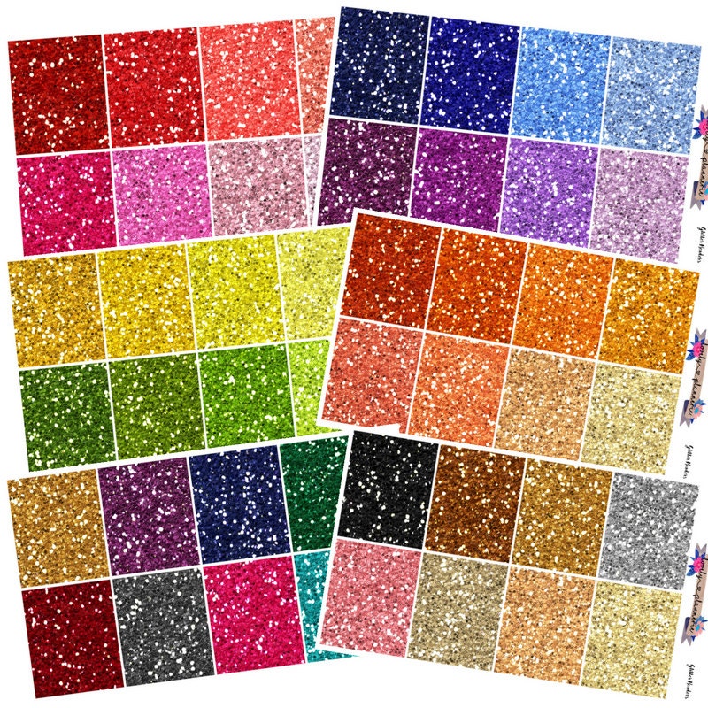 Glitter headers glitter stickers glitter planner stickers Etsy