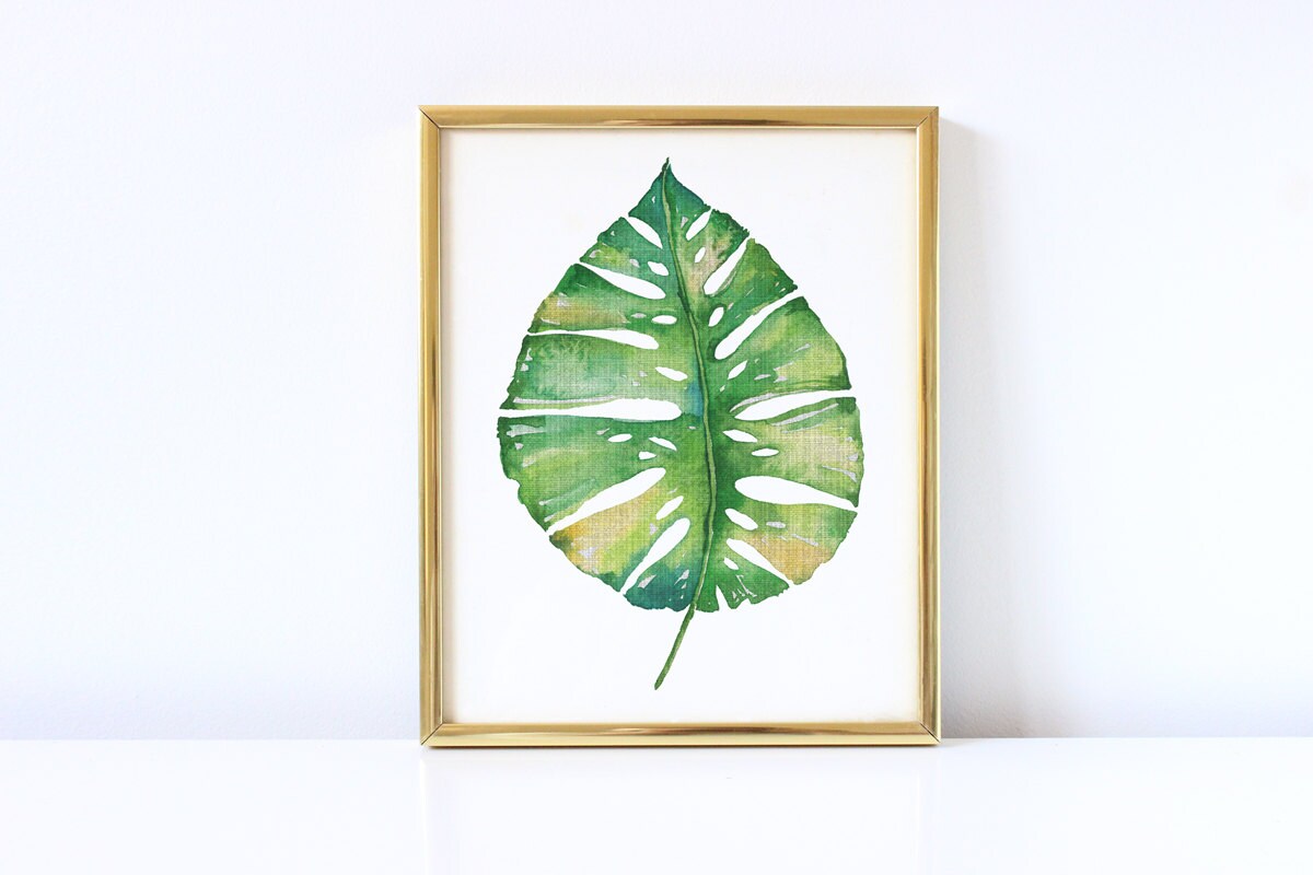 Nature art print Palm Leaf Botanical Art Print Palm Art | Etsy