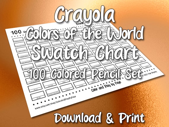 Crayola Colors of the World 150-count Swatch Sheet -  Denmark