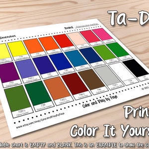 Prismacolor Verithin 40/36/24/12 Swatch Chart Bundle DIY Colored Pencil ...