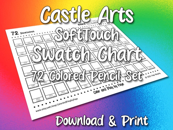 Castle Art Supplies castle art supplies 72 watercolor pencils set