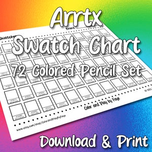 Arrtx 72 Vivid Colors Soft Oil Pastel Pencils Professional Oil