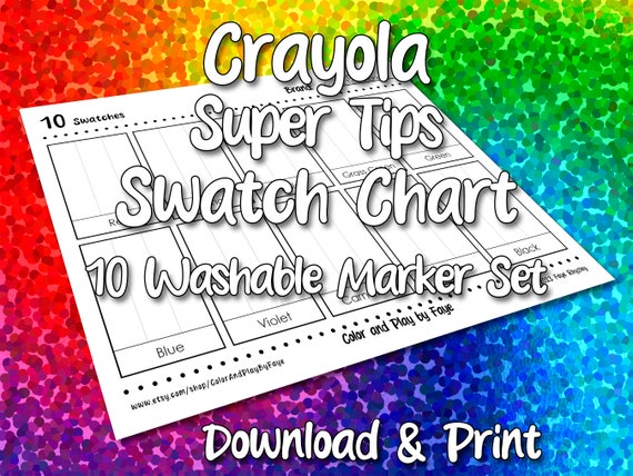 Crayola Washable Super Tip Marker 10-Color Set 