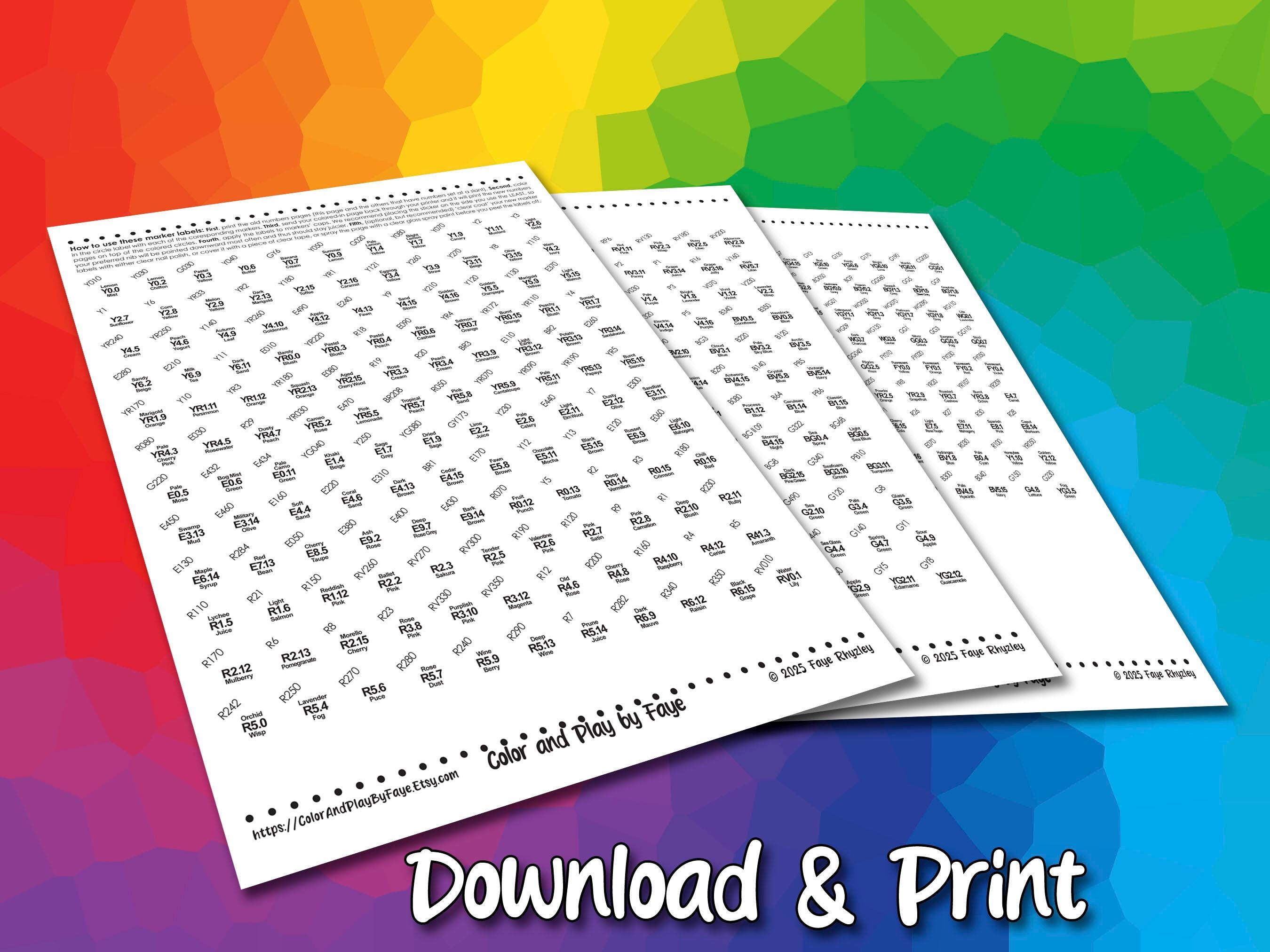 Avery Ruler Less Numbers Ohuhu Honolulu Cap Code Stickers, New Numbers Labels, Update Your Own ...