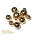 14K solid gold seamless round beads size 2.0-14.0 mm, solid gold beads, round beads, gold round beads, 14K solid gold, Gold beads - 1 piece