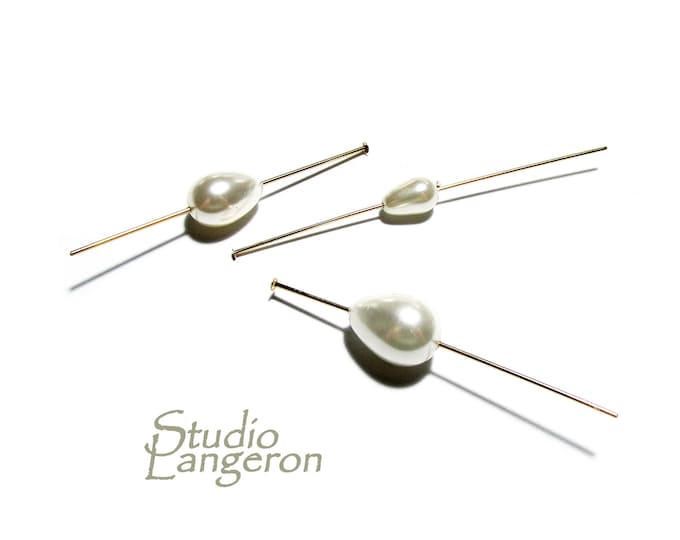 Natural Sea shell pearl Teardrop drilled Beads size 6x9, 8x12, 10x13mm, Natural shell pearl Matching Drilled Beads, Jewelry making - 1 piece