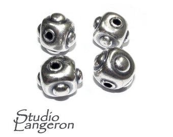 925 sterling silver handmade beads BB79, Jewelry making, silver beads, handmade bead, decorative bead, Original beads, Large beads - 1 piece