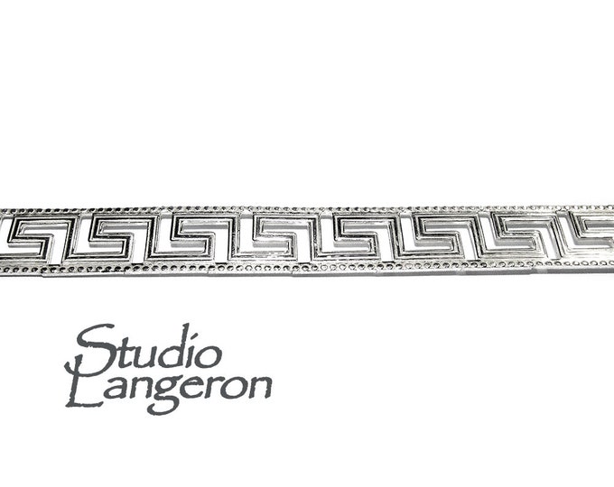 935 Argentium Silver Bezel wire, Gallery wire, Gallery ribbon, Gallery pattern, Argentium silver, Jewelry making, Wire - 4 inch (10 cm)