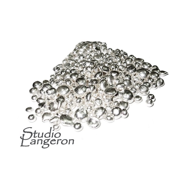 999 Fine Silver Casting Grain, 999 Silver, Fine silver, Silver grain, Jewelry making, Casting grain, Solid silver, Silver - 1 gram