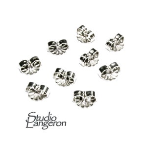 100, 500 or 1,000 BULK Stainless Steel Metal Earring Backs