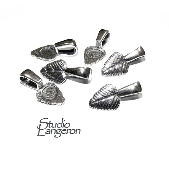 Sterling silver shop bails for pendants