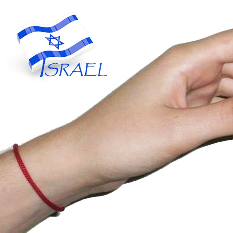 Red string, Red thread, Red string with prayer, Jerusalem, Judaism, Red string from Israel, For men, For women, Jerusalem, Israel, Evil eye image 3