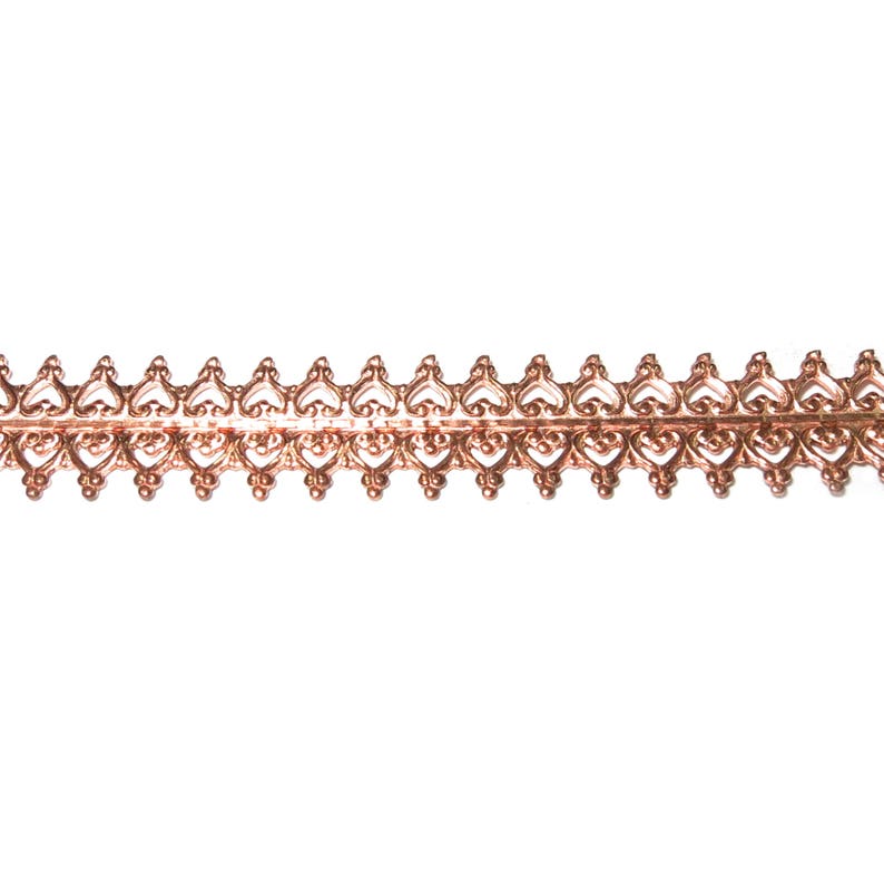 Copper wire Gallery wire 4 inch Natural Copper Bezel wire 10 cm Findings Natural Copper Gallery pattern Wire Gallery ribbon