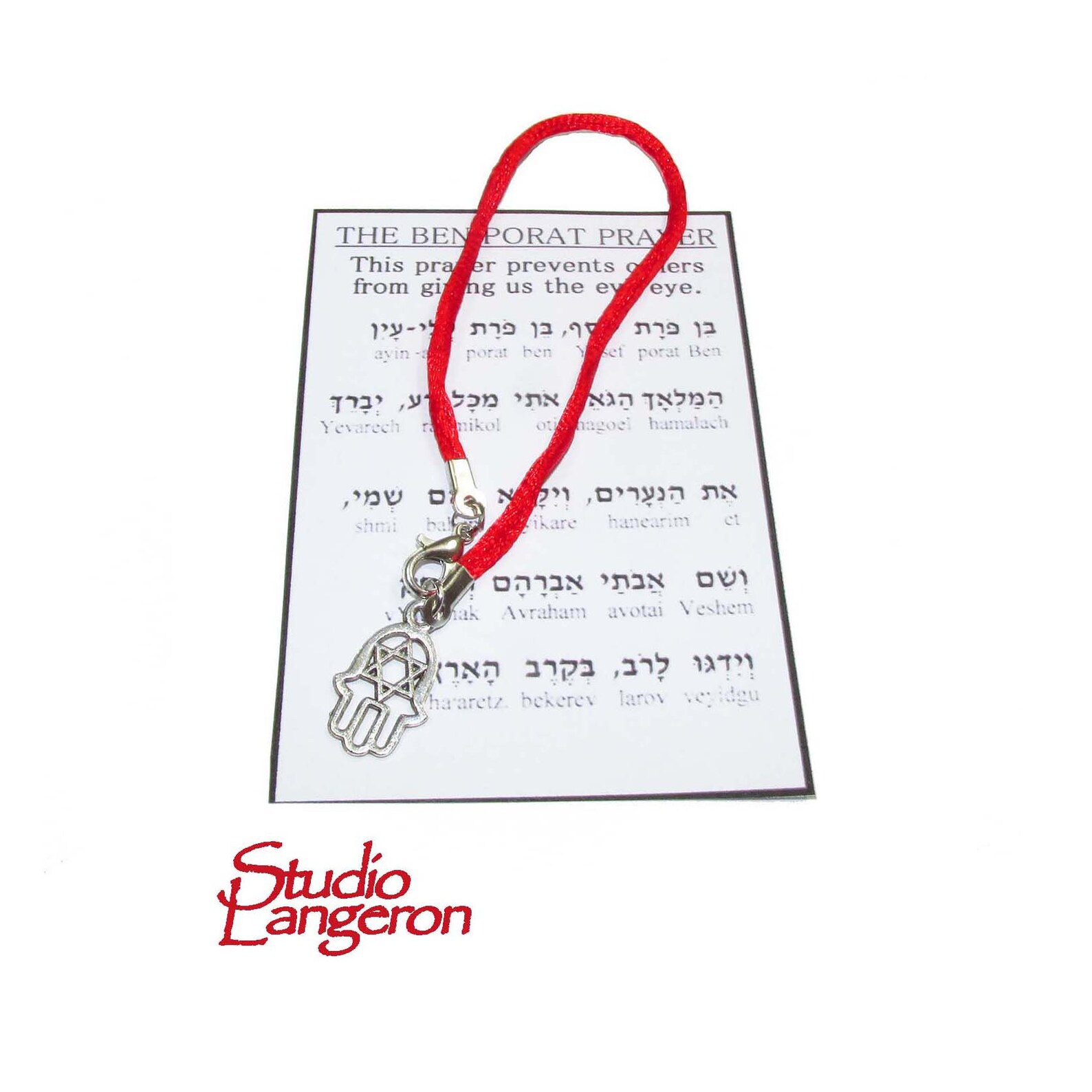 Red String Bracelet Red Bracelet With Prayer Jerusalem Etsy