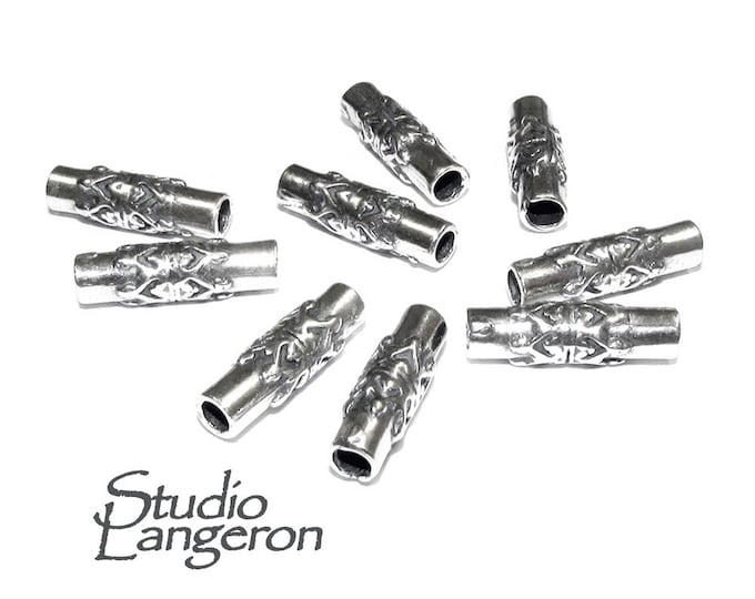 925 Sterling silver Bead Tubes size 14.2x2.4 mm, tube beads, tube silver, tube bracelet, Jewelry making, tube necklace, Findings - 1 piece