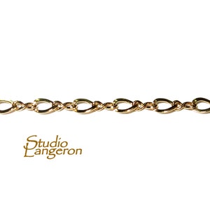 14/20 Yellow Gold-Filled 2.4х3.9 mm Figure-Eight Chain, Gold filled chain, Jewelry making, Figure-Eight Chain, Gold Filled - 1 Ft (30 cm)